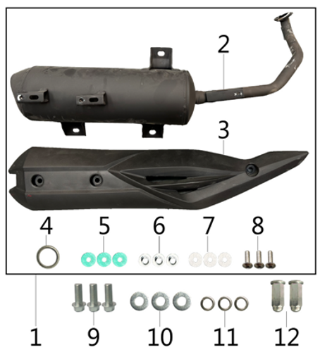 01 Muffler Assembly 1.16.3940.13940160080300