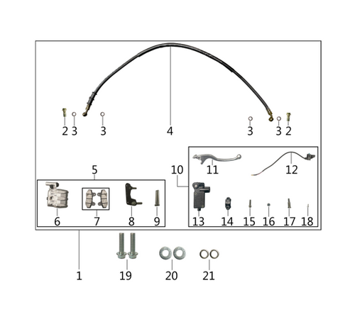 12 Front Brake Switch Cable 1.90.02.3940.011