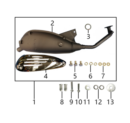 02 Muffler Cylinder 1.16.2080.12080160040100