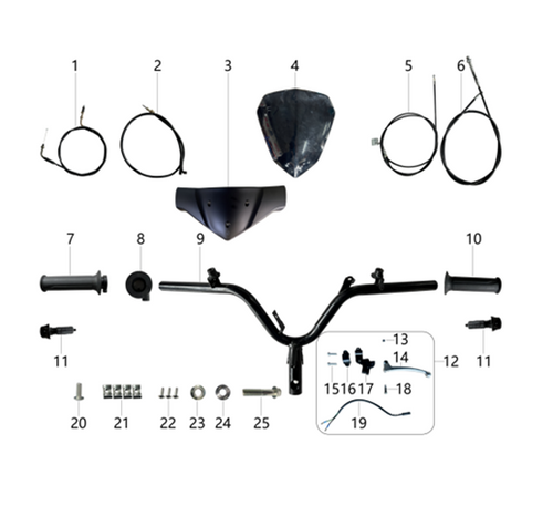 15- Screw handle seat upper part 1.90.02.0010.007 RCS 50