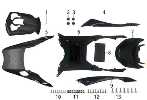 01 FronT fender chassis  1.06.1000.11000060121000 RCS 50