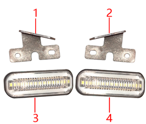 04 FRONT LEFT TURN SIGNAL LAMP 1.10.3910.13910100180000 RCS 50