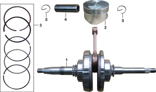 01 CRANKSHAFT COMP. 052QMI0-0302000D0 EOS 150
