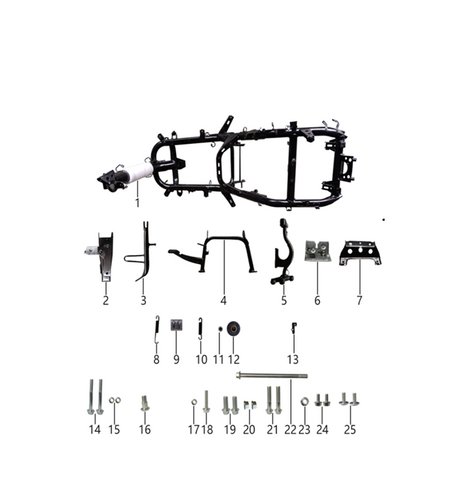 19 Hexagonal flange bolts M10×1.25×25 1.30.B057890010002571X