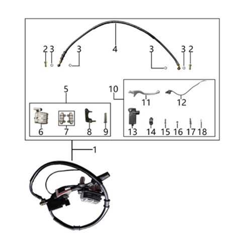 01 FRONT DISC BRAKE ASSEMBLY JN.53000-J70-0000
