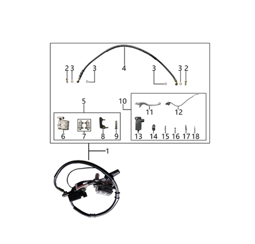 12 Front Brake Switch Cable JN.53011-J70-0000