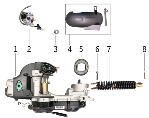 07 Rear shock absorber 1.11.3000.13000110013000 RTS 50