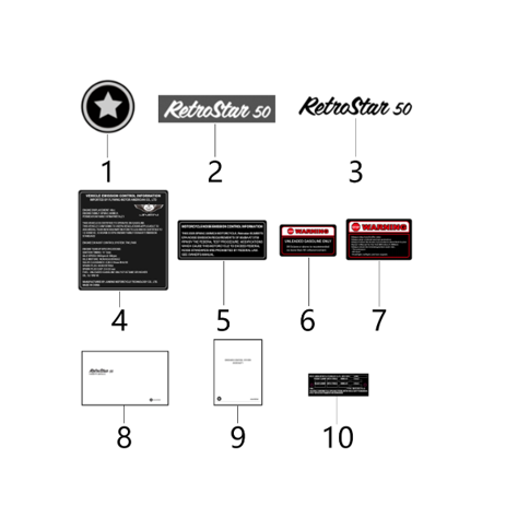 10 DOT nameplate 1.24.0001.10001240010000 RTS 50