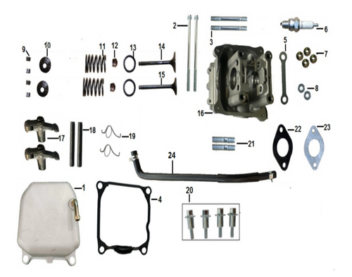 05 Cylinder head stay 0520MI0-200004200 NTS 200i