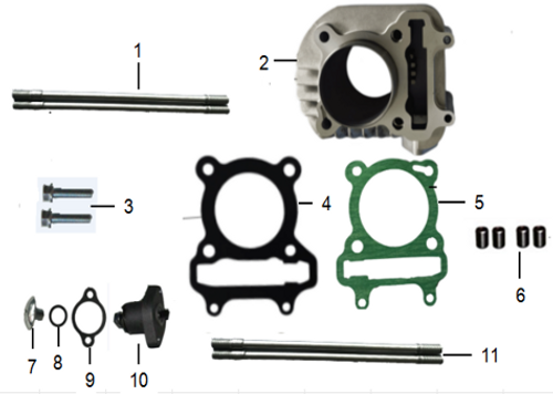 10 Tensioner lifter ASSY. 050QMGA-040410000 NTS 200i
