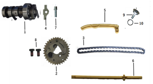 09 Tensioner plate bolts M6*22 GB06178-86-060220 NTS 200i