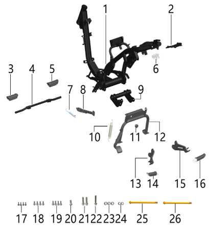 01 Frame JN.31100-J74-0000