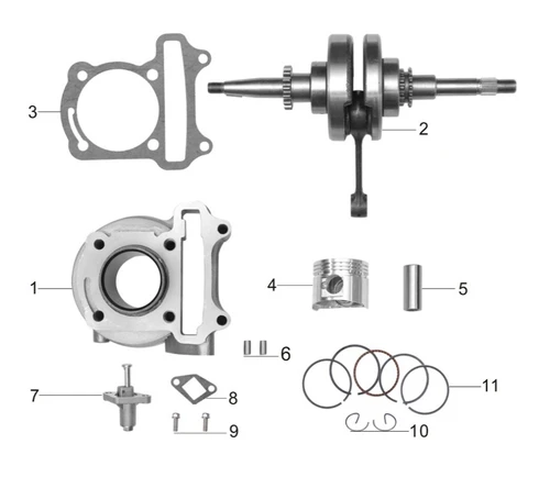 02 Crankshaft assy 039QMB0-0302000F0
