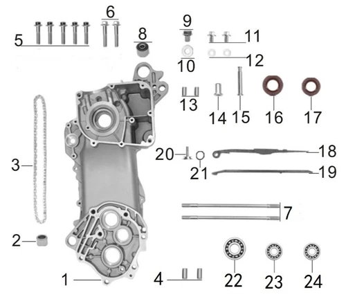 01 L.crankcase assy 039QMB0-020110000