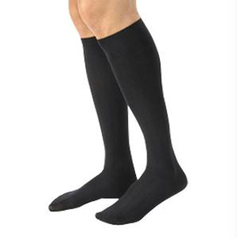 Knee-high Men's Casualwear Compression Socks X-large Full Calf, Black