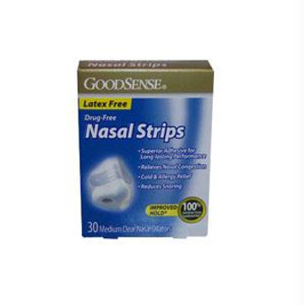 Nasal Strips, Medium, Clear (30 Count)