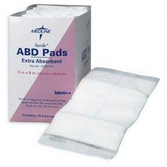 Non-sterile Abdominal Pad Dressing 12" X 16"