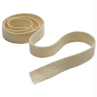 Unbleached Twill Tape, 100% Cotton, 1/2" X 72 Yds.