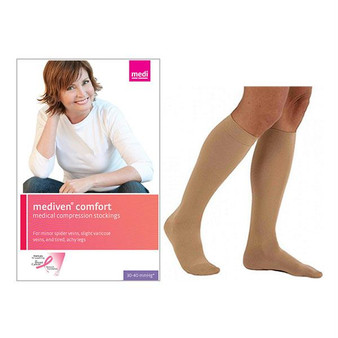 Mediven Comfort Calf, 30-40, Closed, Natural, Size 1