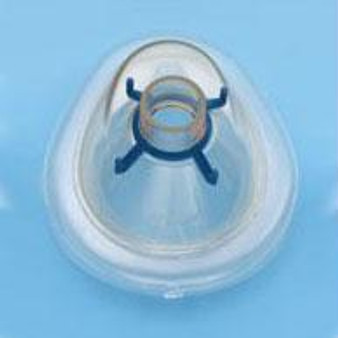 Airlife Disposable Resuscitation Face Mask With Blue Hook Ring, Medium, Adult