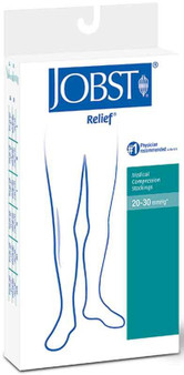 Relief Knee-high Firm Compression Stockings Large, Silky Beige - 114622