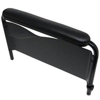 Fixed Height Conventional Full Length Armrest Kit, Left, Black Vinyl Upholstery