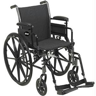 Cruiser Iii Light Weight Wheelchair With Flip Back Removable Desk Arms And Swing Away Footrest - K316DDA-SF