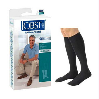 Knee-high Men's Casualwear Compression Socks Medium Tall, Black