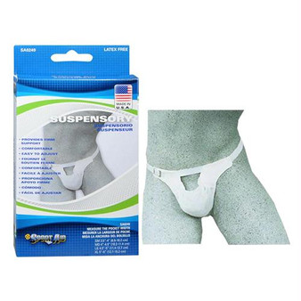 Sport Aid Suspensory With Elastic Waist Band, Medium, 4" X 4.5"