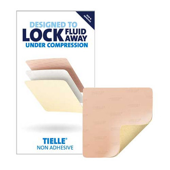 Tielle Non-adhesive Hydropolymer Foam Dressing, 8-1/4" X 8-5/8"