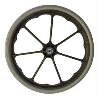 Composite Urethane Corded Single Wheel Assembly For Wheelchair, 24" X 1"