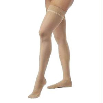 782n Style Sheer Thigh, 20-30mmhg, Women's, Large, Short, Suntan
