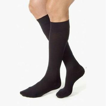 Knee-high Moderate Opaque Compression Stockings In Petite X-large, Black