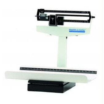 Mechanical Pediatric Tray Scale With Measure Tape, 130 Lb. Capacity