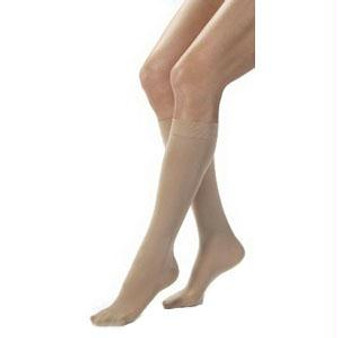 Opaque Women's Knee-high Extra-firm Compression Stockings Large, Silky Beige