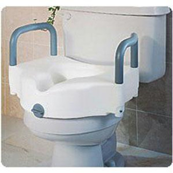Elevated Toilet Seat With Handles 250 Lbs.