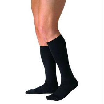 Knee-high Men's Casualwear Compression Socks Large Full Calf, Black