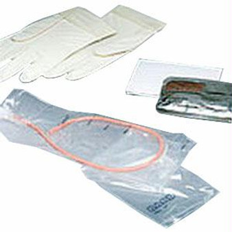 Touchless Plus Unisex Red Rubber Intermittent Catheter Kit 14 Fr 1100 Ml