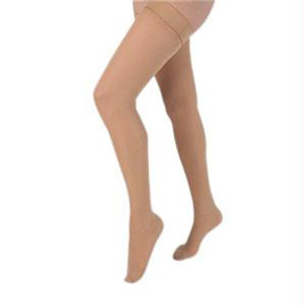 Health Support Vascular Hosiery 20-30 Mmhg, Full Length Thigh, Closed Toe, Sheer, Beige, Regular Size C