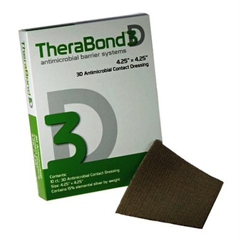 Therabond 3d Antimicrobial Contact Dressing, 4.25" X 4.25"