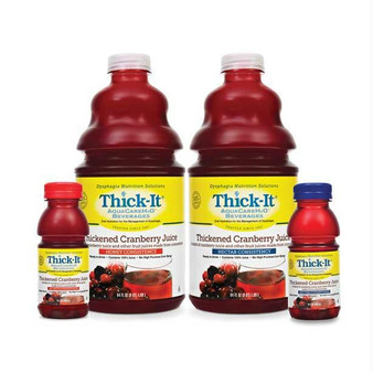 Thick-it Aquacare H2o Thickened Cranberry Juice Honey Consistency 8 Oz.