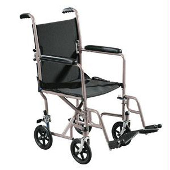 Transport Chair 19" Seat, Silver Vein