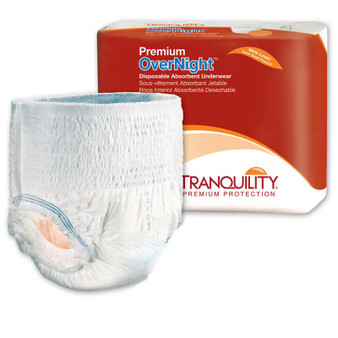 Tranquility Premium Overnight Disposable Absorbent Underwear X-large 48" - 66"