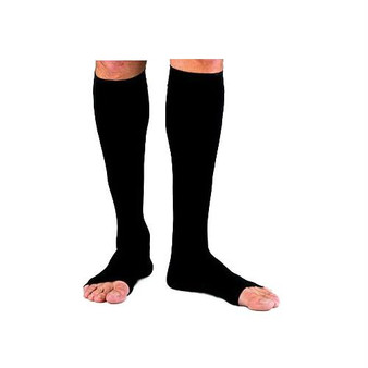 972c Dynaven Calf, 20-30mmhg, Open Toe, Medium, Long, Black