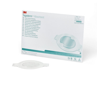 Tegaderm Clear Absorbent Acrylic Dressing 3" X 3-3/4" Oval
