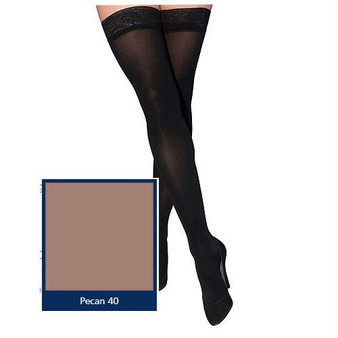 843n Style Soft Opaque Thigh, 30-40mmhg, Women's, Medium, Long, Pecan