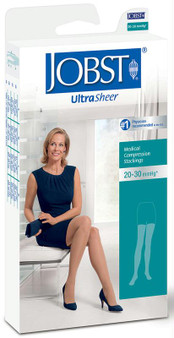 Med Thigh-hi, Tan, Clsd Toe Ultrasheer, 20-30 Mm