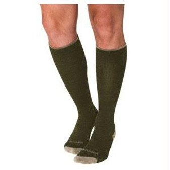 421c Merino Outdoor Socks Calf, 15-20mmhg, Unisex, Medium, Olive