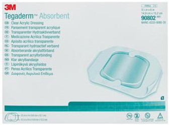 Tegaderm Clear Absorbent Acrylic Dressing 5-9/10" X 6"
