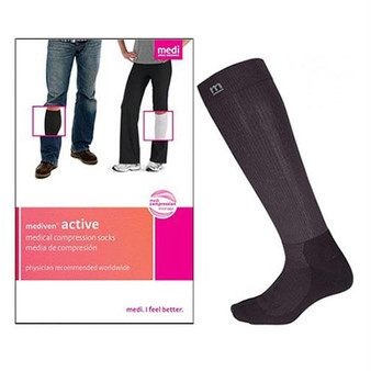 Mediven Active Calf, 20-30, Closed, Black, Category U, Size 5